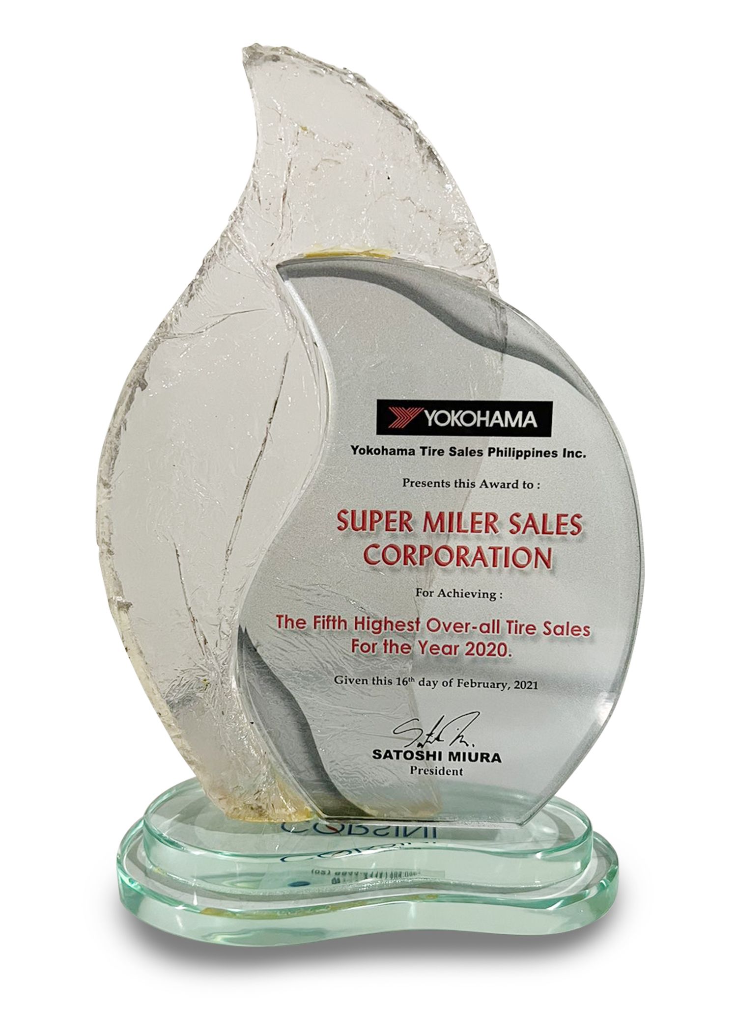 Yokohama 2020 Fifth Highest Over-all Tire Sales