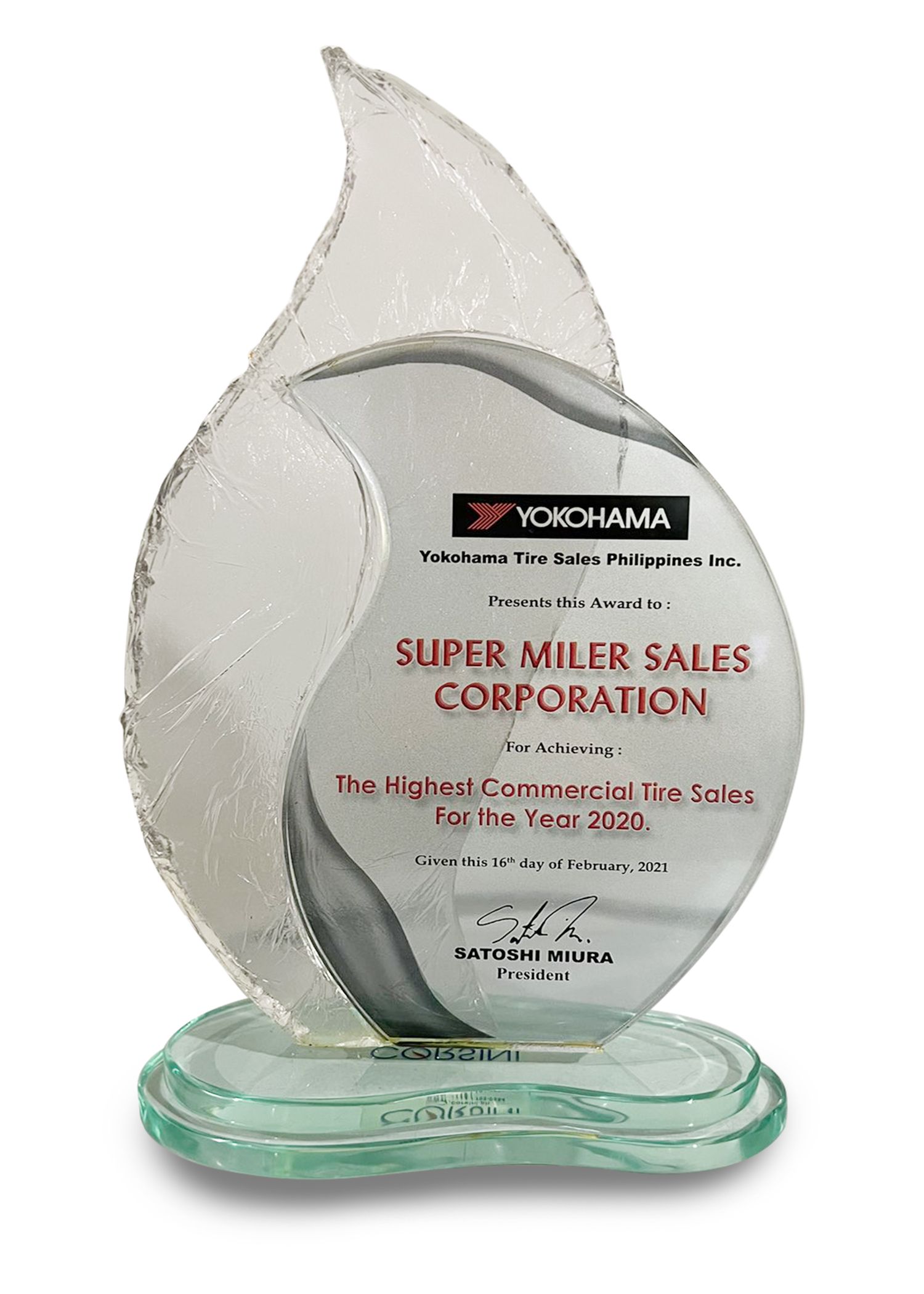 Yokohama 2020 Highest Commercial Tire Sales