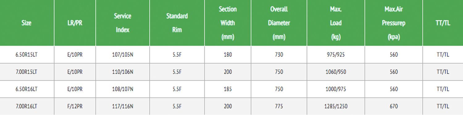 GOODRIDE ST303 Specification
